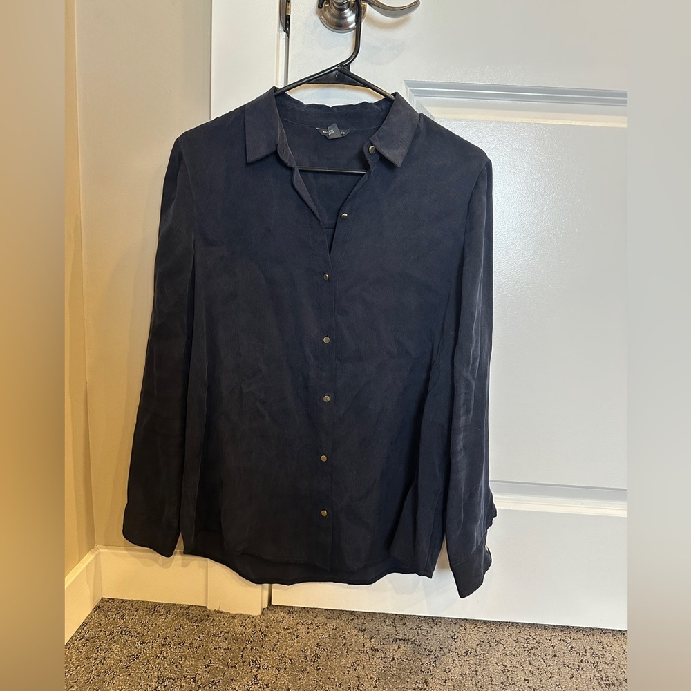 Club Monaco blue/ black Button Down Shirt